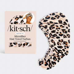 Serviette de toilette en microfibre en léopard