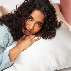 Satin Pillowcase in Ivory 4 Pack Bundle