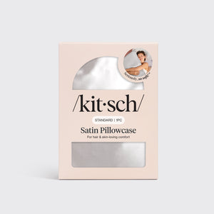 Funda de almohada de satén - Plateado