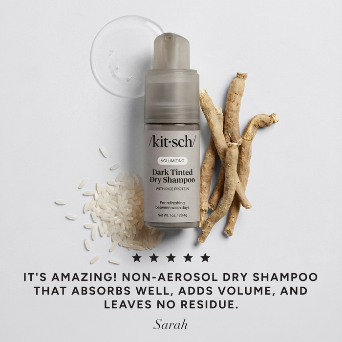 Champô Seco Volumizante com Proteína de Arroz com Bomba - Para Cabelo Escuro