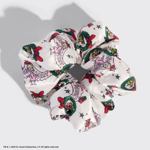 The Grinch x Kitsch Pillow Scrunchies® de satén en Cindy Lou Who