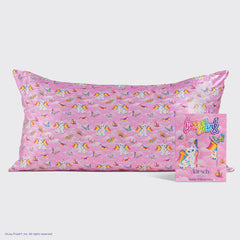 Lisa Frank x Kitsch Satin-Kissenbezug in Angel Kitty™ - King