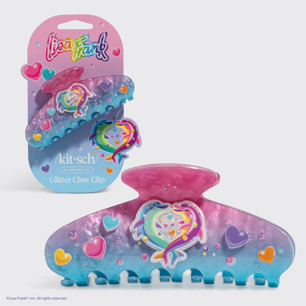 Lisa Frank x Kitsch Molletta glitterata - Dancing Dolphins™