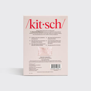 Taie d'oreiller en satin à nœuds rayés