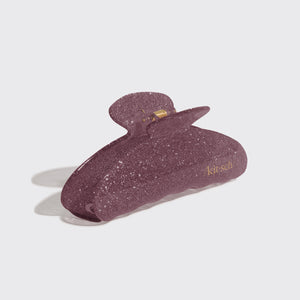 Pinza rosa con purpurina