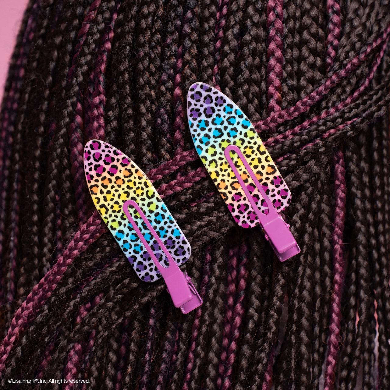 Lisa Frank x Kitsch Pinzas antiarrugas XL- Rainbow Leopard