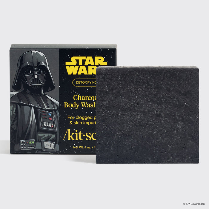 Star Wars™ & Kitsch Charcoal Detoxifying Solid Body Wash - Darth Detox