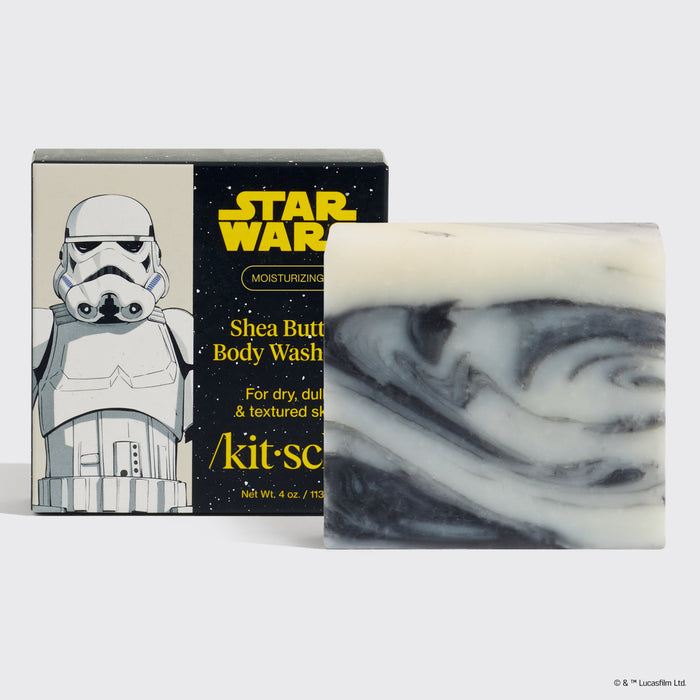 Star Wars™ & Kitsch Shea Butter Moisturizing Solid Body Wash - Stormtrooper Swirl
