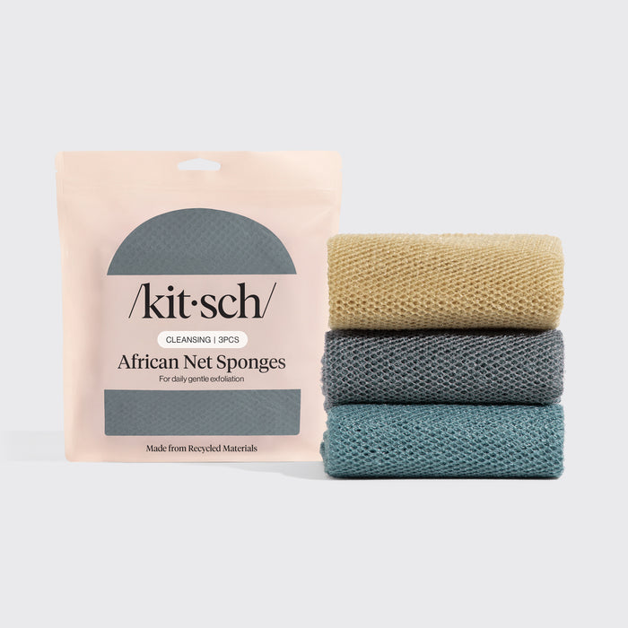 Aqua Grey African Net Sponge