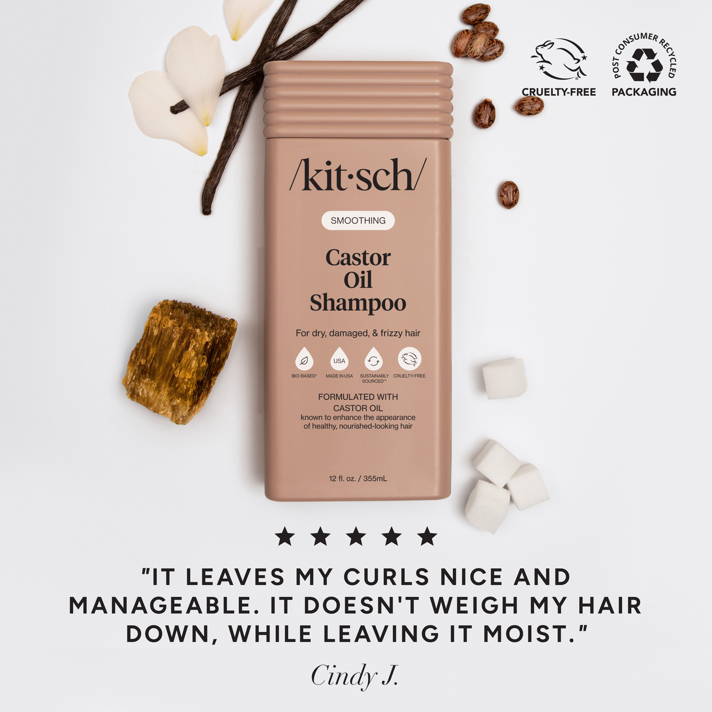 Smoothing Castor Oil Shampoo & Conditioner Combo