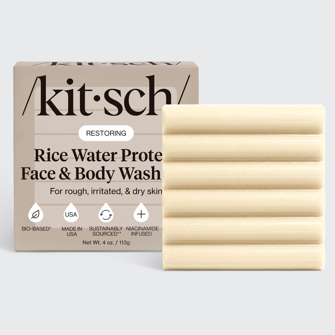 Kit essenziale corpo e capelli all'acqua di riso per la crescita
