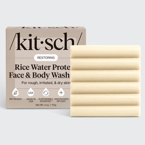 Kit essenziale corpo e capelli all'acqua di riso per la crescita