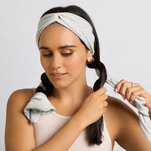 Heather Gray Set & Flow Active Curling Headband
