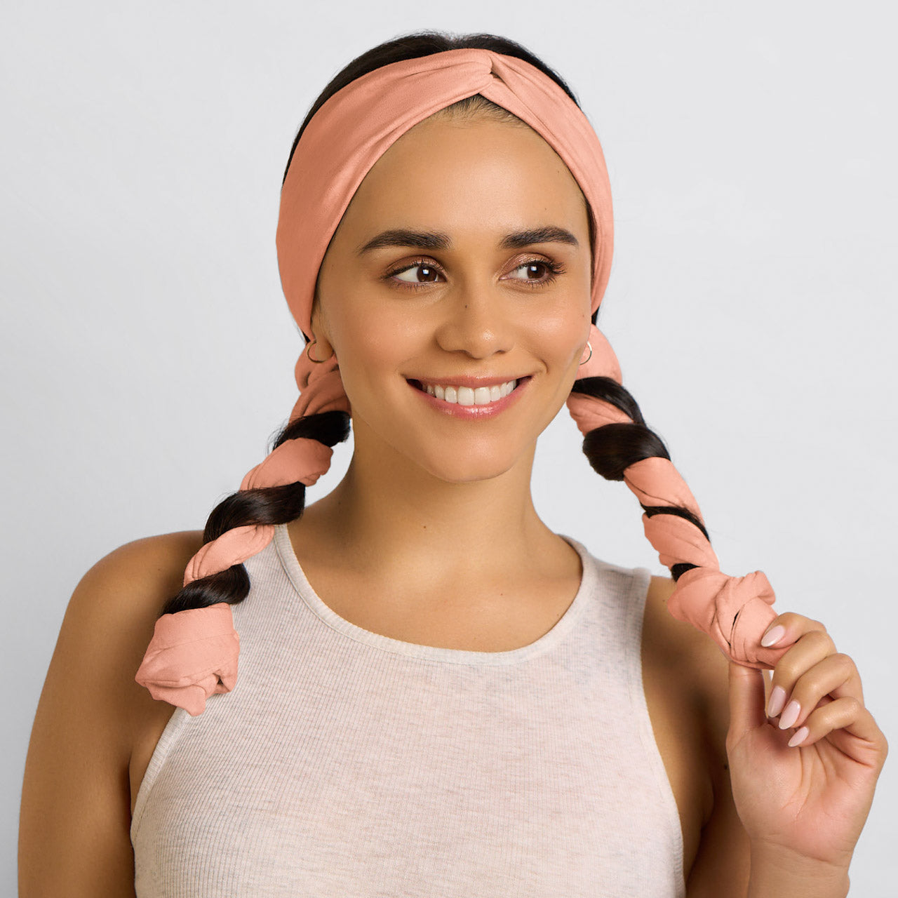 Terracotta Set & Flow Active Curling Headband