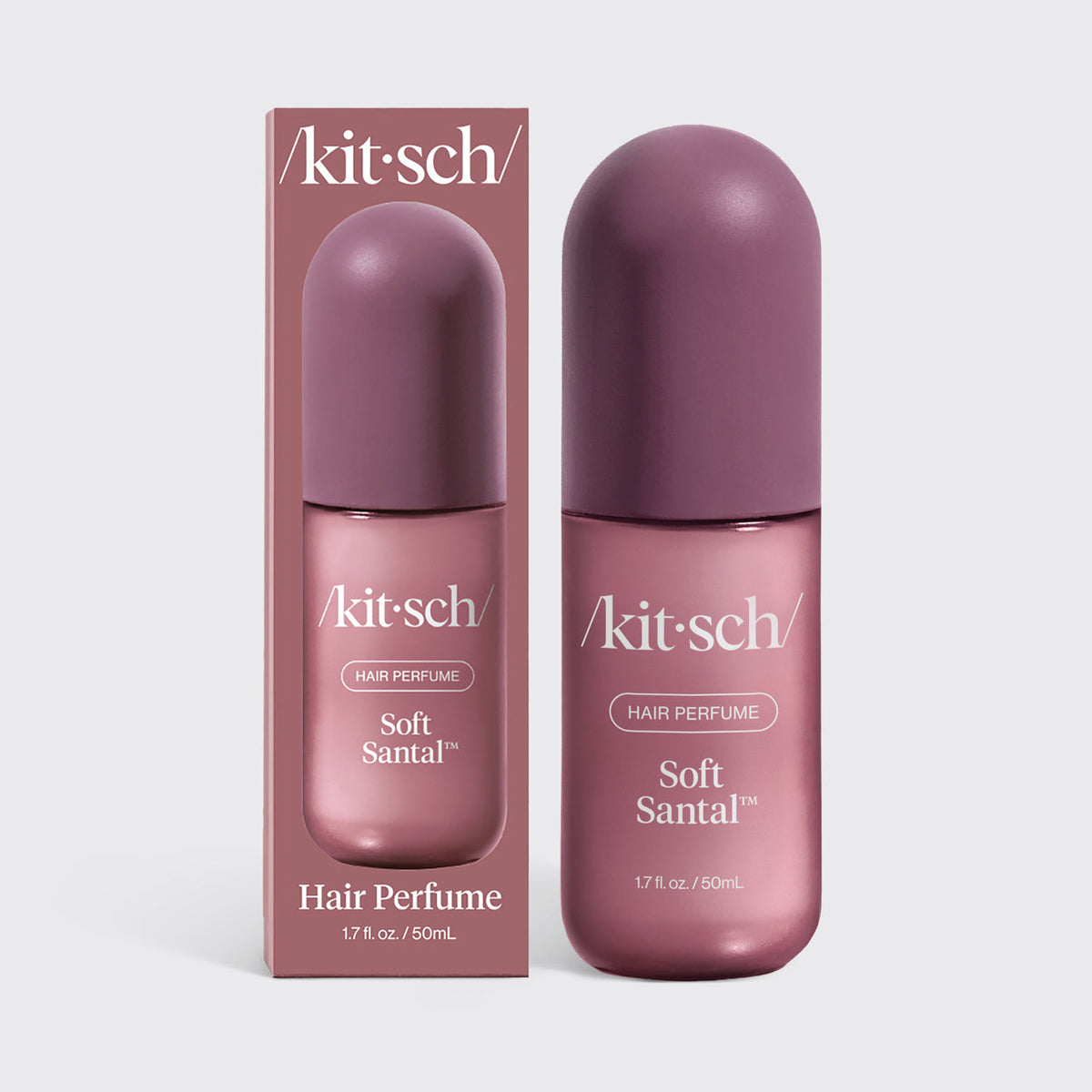 KITSCH Performance Ritual Kit — Soft Santal Hair & Body Perfume Mist hero product shot — your post-workout spritz that neutralizes odor at the source