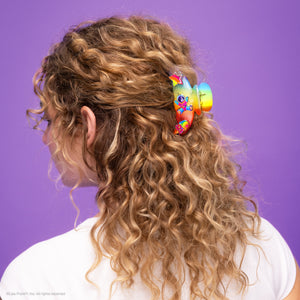 Lisa Frank x KitschPop Curved Claw Clip 7pc Set in Fantastic World of Lisa Frank - on-model lifestyle