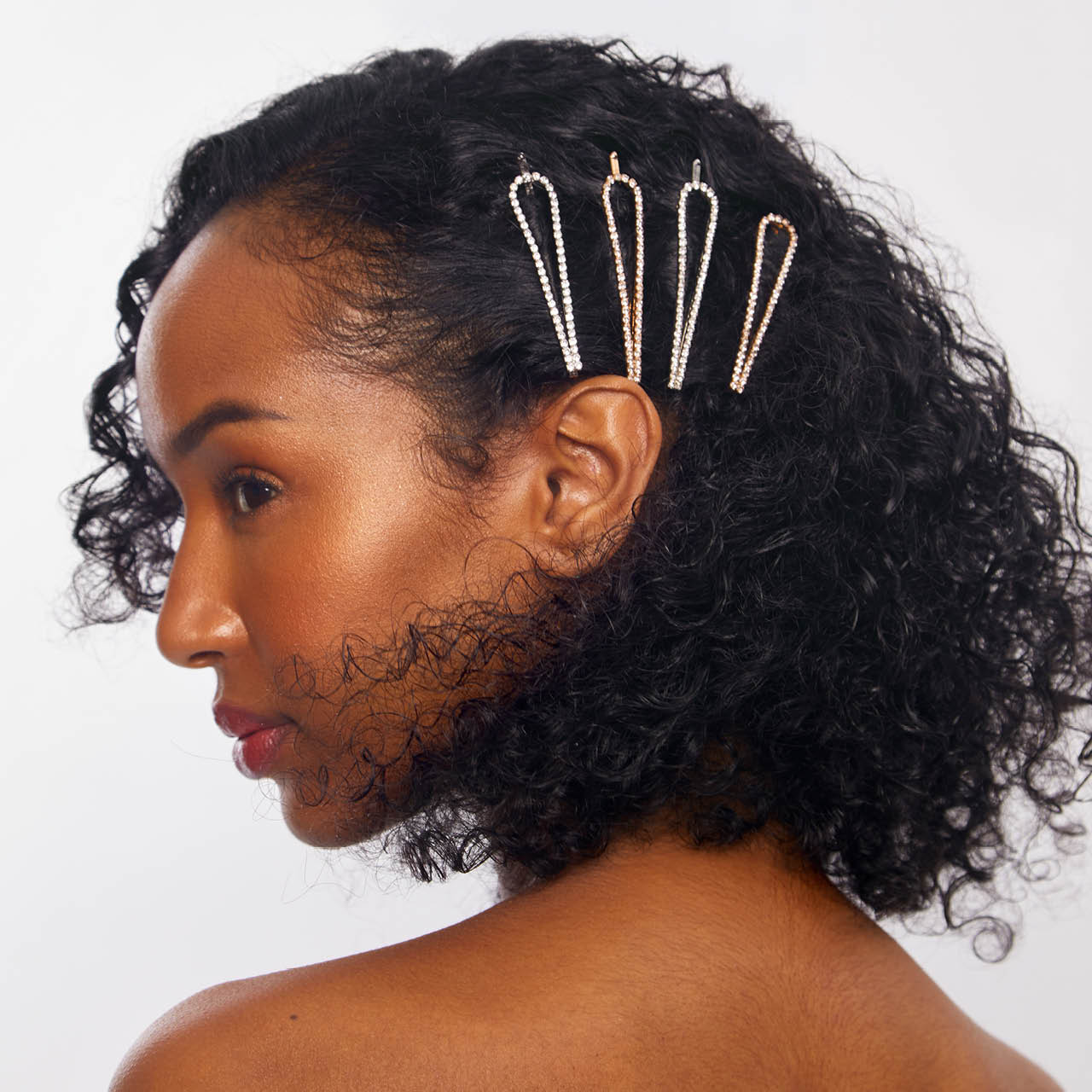 Alfileres de metal 4 piezas - Oro y Plata