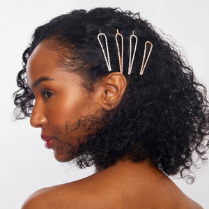 Alfileres de metal 4 piezas - Oro y Plata