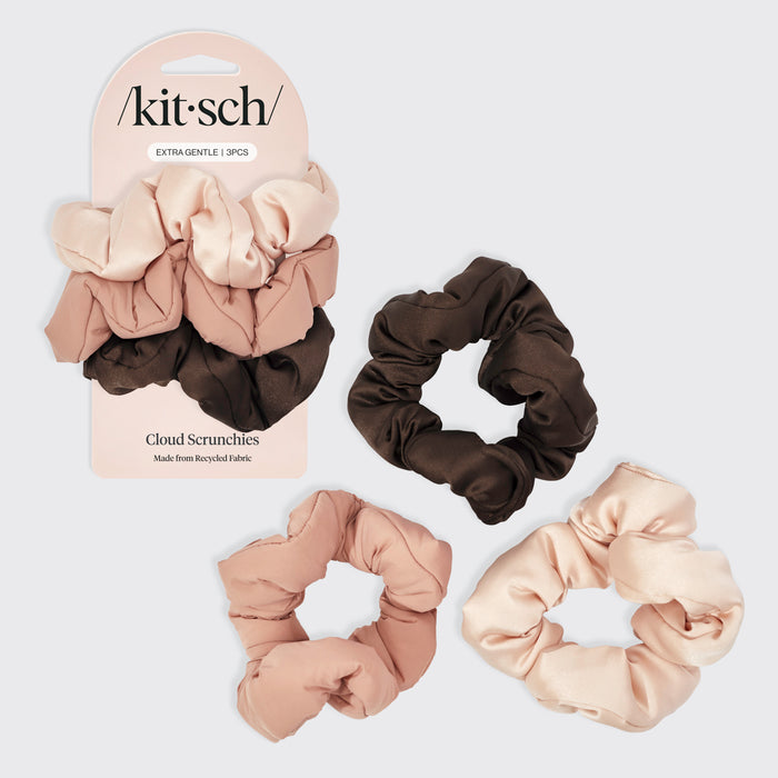 Set di 3 scrunchies Nuvola Palissandro
