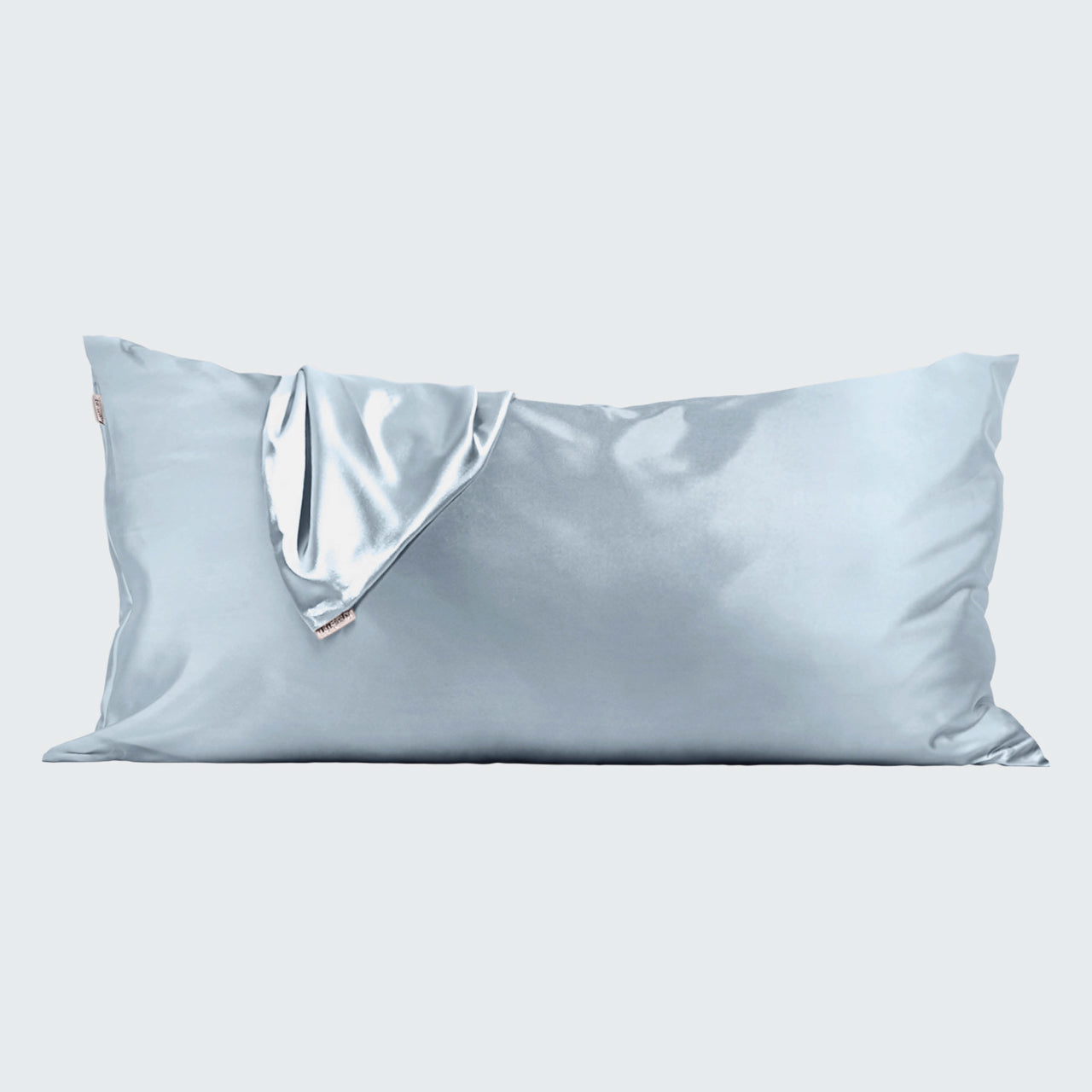 Satin Pillowcase in Haze Blue 2 Pack - King