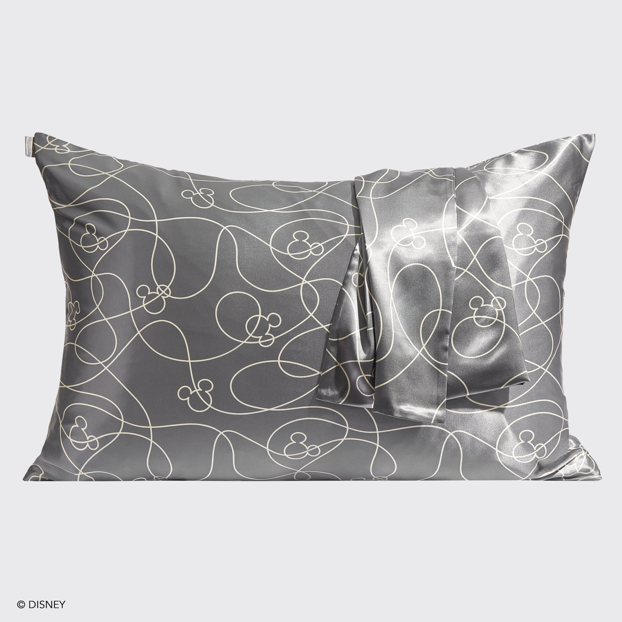 Kitsch x Mickey and Minnie Satin Pillowcase in Mickey Maze