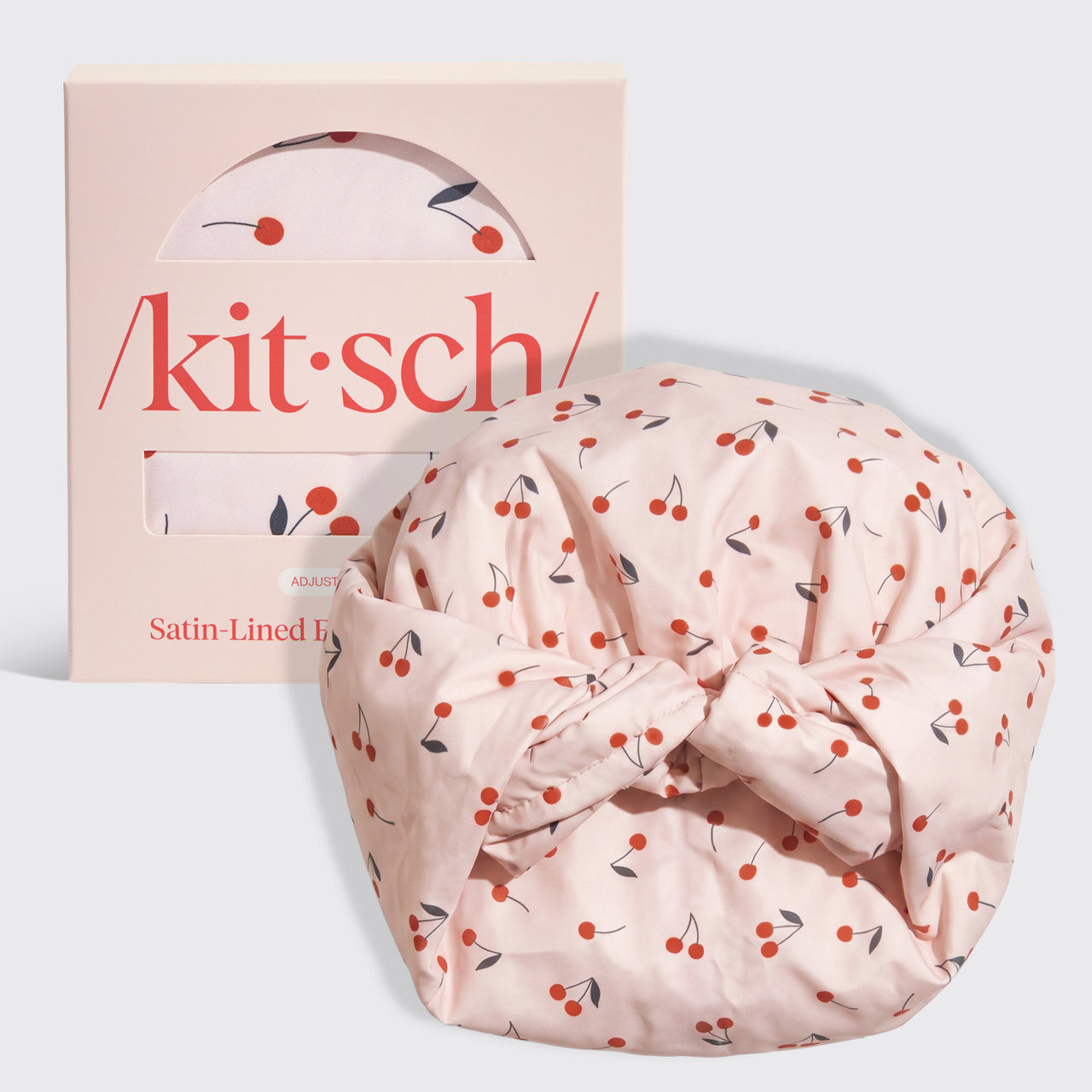 Satin Duschhaube - Kirschen