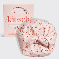 Satin Duschhaube - Kirschen