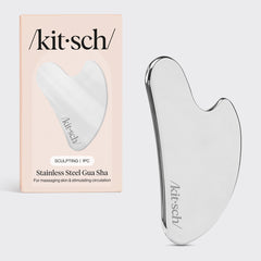 Gua Sha em aço inoxidável