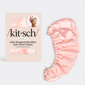 Serviette de bain en satin - Blush