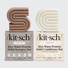 Reiswasser Shampoo & Spülung Combo für Haarwachstum