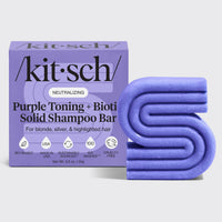 Shampoo solido tonificante viola per capelli colorati e grigi
