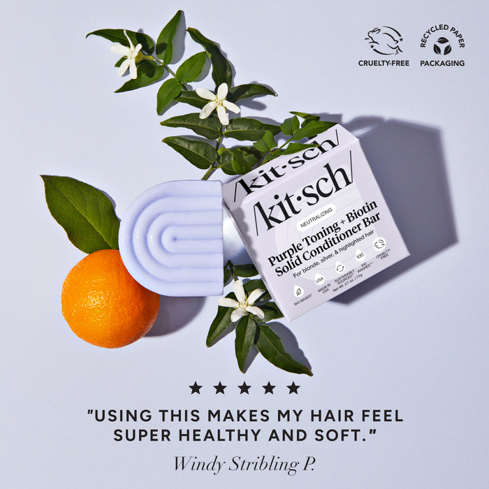 Purple Toning Conditioner Bar for Color-Treated & Grey Hair