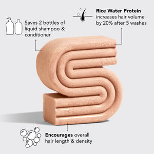Rice Water Shampoo & Conditioner Combo + Bar Saver Bags Bundle