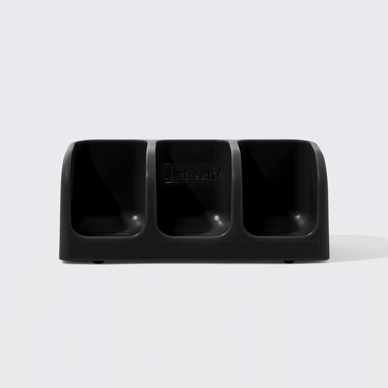 Black Self-Draining Soap Dish