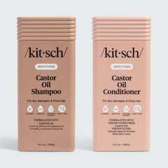 Glättendes Shampoo und Conditioner mit Rizinusöl